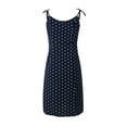 thumbnail image 5 of Vestido floral con encaje y estampado de lunares para mujer: gasa, largo hasta la rodilla, verano, playa y bodas, informal a formal, 5 of 5
