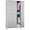 Light Gray, variant on Metal Lockers for Employees with 6 Doors & 18 Hooks, 72"H Storage Locker with Card Slot for Office, Gym, School, Garage, Red