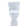 thumbnail image 2 of Toto Ms814224cefg Promenade Ii One-Piece Elongated 1.28 Gpf Toilet - Cotton, 2 of 5