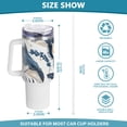 thumbnail image 3 of Whales Swim Leaves 40 oz Tumbler with Handle Insulated&nbsp;Travel Mug&nbsp;Lid Straw Leak Proof Steel Vacuum Water Bottles Glasses Fits in Car Cup Holder, 3 of 7