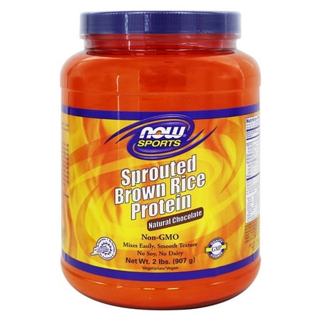 Now Sports Sprouted Brown Rice Protein Chocolate Now Sports Sprouted Brown Rice Protein Chocolate