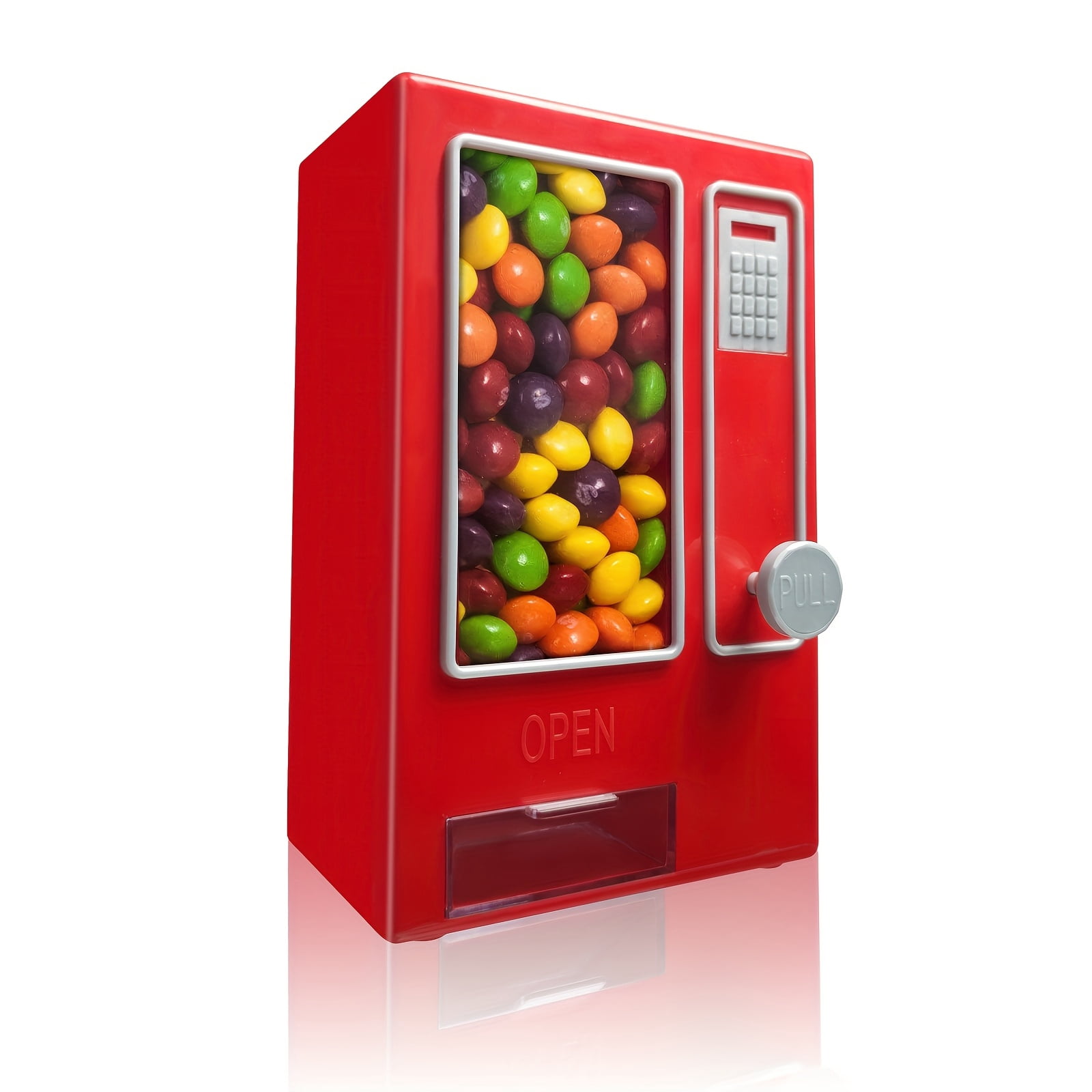 Mini Candy Vending Machine for Gumballs & Jelly Beans, Retro Design, Battery-Free, Desktop, Classroom & Party Use