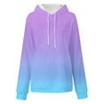 thumbnail image 3 of Hoodies for Women 2025 Fall Trendy Gradient Color Hoodie Oversized Loose Fit Y2K Pullover Cute Sweatshirt with Pocket, 3 of 4