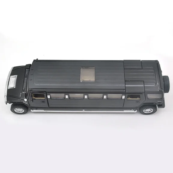 1:32 For Hummer Lengthen Limousine Metal Alloy Car Model Pull Back Flashing Musical High Simulation Kids Toy Vehicles Gift