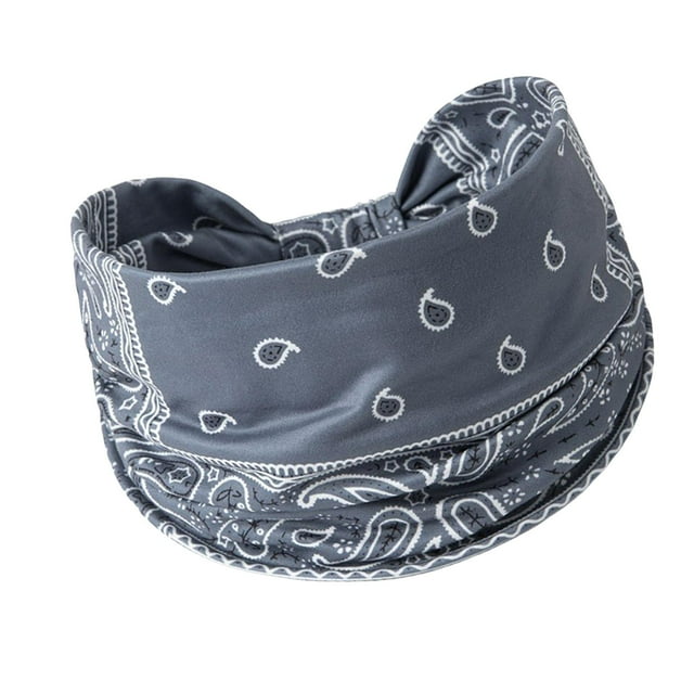 Diadema ancha para mujer, banda para el sudor, envolturas antideslizantes para el cabello, diadema deportiva bohemia Estilo G