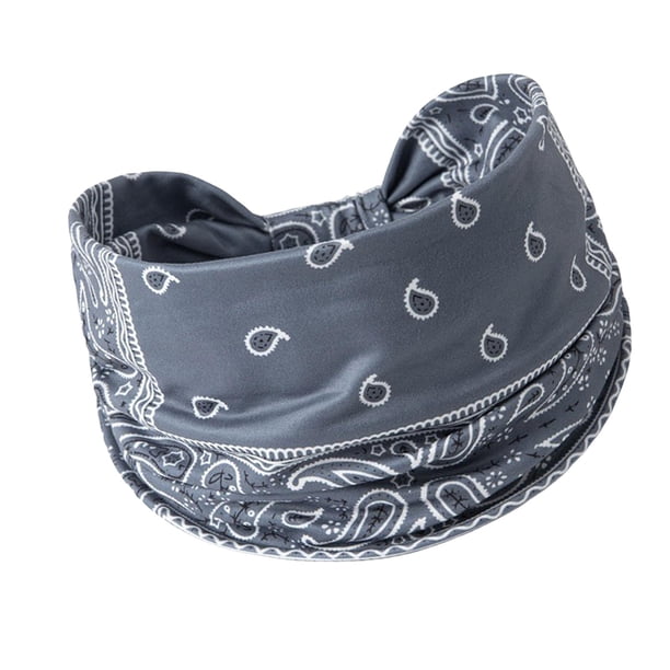 Diadema ancha para mujer, banda para el sudor, envolturas antideslizantes para el cabello, diadema deportiva bohemia Estilo G