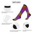 thumbnail image 5 of Picia Colorful Glitter Printed Sports Compression Socks - 15-20mmHg Graduated Compression, High-Performance Soft and Breathable Socks for Men and Women, 5 of 5