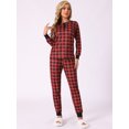 thumbnail image 2 of DARING DIVA Women's Christmas Family Plaid Print Pajama Sets S Red, 2 of 6