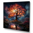 thumbnail image 2 of Designart "Orange Blue Maple Trees magic Maple" Landscapes Wall Decor, 2 of 5
