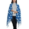 thumbnail image 2 of Sikiie Airplanes in the Sky Shawl Wraps Big Scarf Tassel Fall Winter Thick Scarf Warm Shawl Women Fall Gifts, 2 of 8