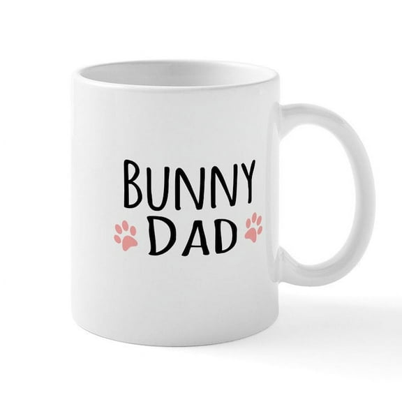 CafePress - Bunny Dad Mugs - 11 oz Ceramic Mug - Novelty Coffee Tea Cup