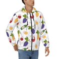 thumbnail image 4 of Zip Up Hoodies for Men - Wine Bottle Print No.9050 Long Sleeve Comfrt Men'S Fashion Hoodies & Sweatshirts, Jackets for Men Hoodies Pullover Clothing Clothes with Pouch, 4 of 5