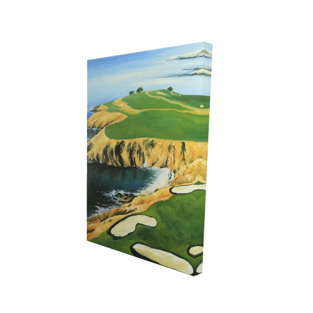 Pebble beach golf links - Toile 24"x36 Pouces - Impression sur Demande