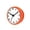 Orange, variant on kowaku Wall Clock Small Digital Waterproof Bathroom Clock Silent Battery Operated Suction Cup Sturdy PP PVC Material Compact Easy Reading Face Suitable for Kitchen Toilet Home Hotel White