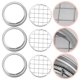 thumbnail image 1 of juegos de 24 tapas herméticas de aluminio con sellado dividido para tarros de albañil, 1 of 6