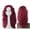Red, variant on 24 Inch Human Hair Lace Front Wig Deep Wave Brazilian Curly Glueless Wig with Transparent Lace Pre Plucked Natural Hairline