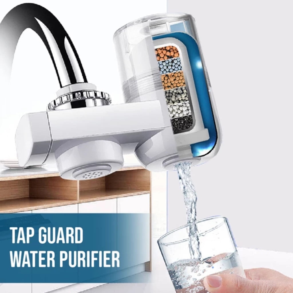 Faucet Water Filter for Kitchen Sink Or Bathroom Mount Filtration Tap Purifier 