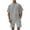 Gray, variant on VBTAPA Men's Fashion 2 Piece Waffle Knit T Shirt and Shorts Sets Summer Beach Outfits Casual Tracksuits Set with Pockets White XXL