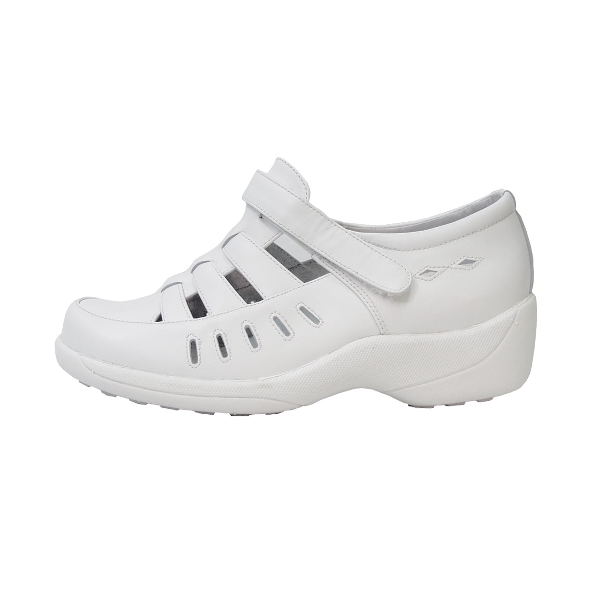 24 HOUR COMFORT Fiona Wide Width Comfort Shoes For Work and Casual Attire WHITE 12