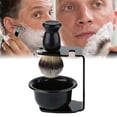 thumbnail image 2 of Set de de Afeitar de Hombres Cepillo Tazón y Soporte de Afeitado de Peluquería Sunnimix Set de afeitado, 2 of 8