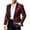 Red, variant on Flowers Blazer for Men Embroidery Suit Jacket Floral Notched Lapel Casual Coat Bash Party Gala Night Out Red L(L)