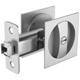 thumbnail image 1 of Bed/Bath Pocket Door Lock, Satin Nickel, Sliding Pocket Door Latch, 1 of 5