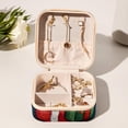 thumbnail image 6 of Santa Claus Square Portable Jewelry Box Organizer for Rings, Earrings, Necklaces, Bracelets - Travel Must-Have for Girls and Women, 6 of 6