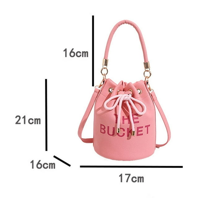 LHSHID The Bucket Bag for Women with Drawstring Crossbody Shoulder Purse Messenger Bag for Work and Travel