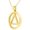 Yellow Gold, variant on Circle Triangle Fashion Pendant Necklace In 14k Rose Gold