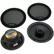 Harmony Master 6.5 Inch, 300 Watt Rhythm Series 2 Way Car Speakers Black, 2 Pack