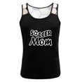 thumbnail image 4 of Drses Women's Tank Tops Women's Solid Round Neck Tank Top Soccer Mama Sleeveless Shirt Soccer Lovers T Shirt Causal Summer Workout Top Womens Summer Tops, 4 of 6