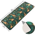 thumbnail image 2 of SKYSONIC 2X6 Feet Dinosaurs Tropical Cactus Runner Rug with Rubber Backing, Coconut Tree Summer Non Slip Entryway Rug Runner Washable Soft Area Rug Carpet for Hallway Bedroom Kitchen Decor, 2 of 6