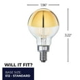 thumbnail image 3 of Bulbrite 862839 Pack Of (4) 2.5 Watt Dimmable Candelabra (E12) Led Bulbs- 200 Lumens,, 3 of 7