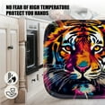 thumbnail image 5 of 4 Pack Pot Holders,Kitchen Essential, Potholder Set,Colorful Tiger Head With Splashing Ink Background, 5 of 6