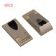 thumbnail image 2 of 4PCS Wardrobe Clothes Tube Support Heart Shape Closet Rod Pole End Bracket Holder Furniture Hanging Pole Flange Base Hardware, 2 of 11