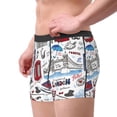 thumbnail image 2 of Balery London Landmark2 Calzoncillos bóxer para hombre, ropa interior de algodón suave y transpirable con cinturilla de nailon-Small, 2 of 5