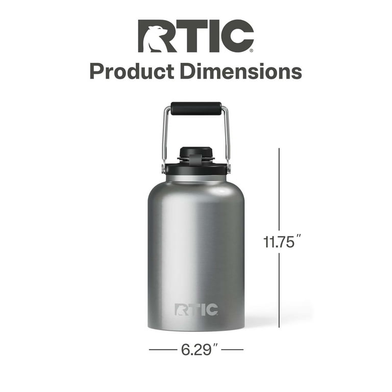 RTIC One Gallon Ceramic Lined Insulated Outback Water Bottle Jug