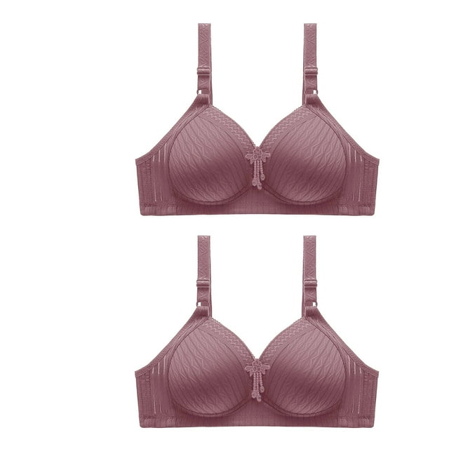 Bras for Women Womans Embroidered Glossy Comfortable Breathable Bra Underwear No Rims