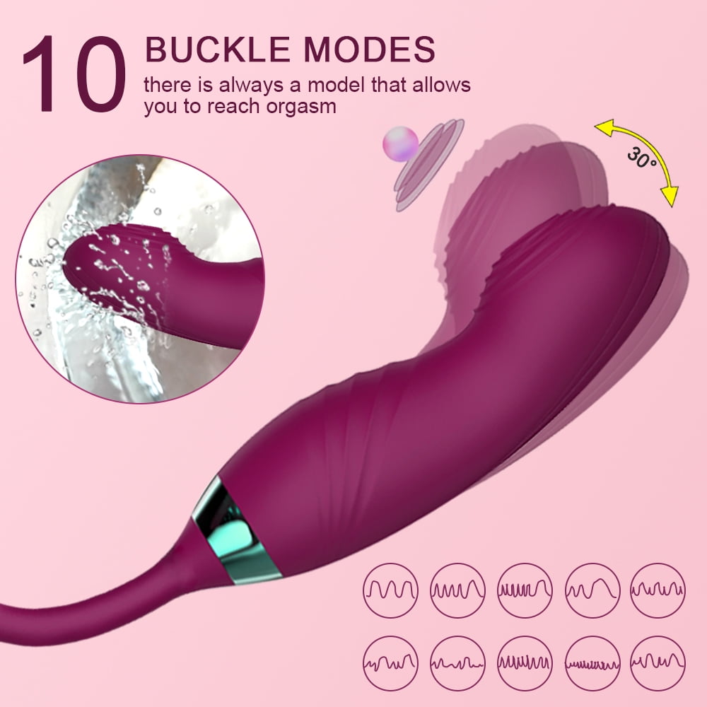 Rose Sucking Vibrator for Women, G-Spot Vibrator Clitoris Vibrator with Mimic Finger Wiggling Personal Massager