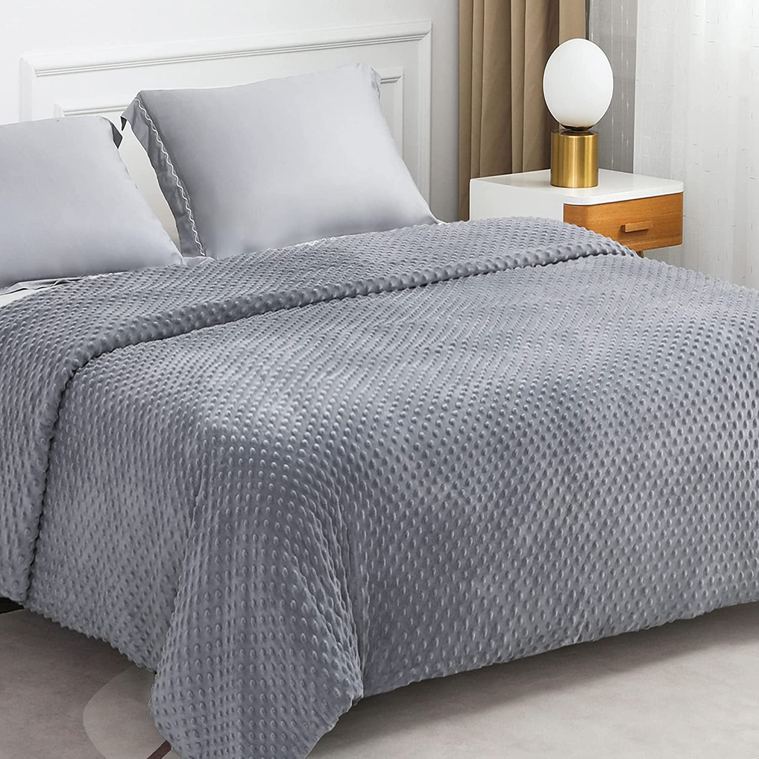 Whale Flotilla Weighted Blanket Queen Size (Dark Grey, 60"x80", 15 lbs