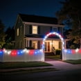 thumbnail image 3 of Cadena de luces LED JinBest, rojas, blancas y azules, 100 LED, 10 m, 3 of 6