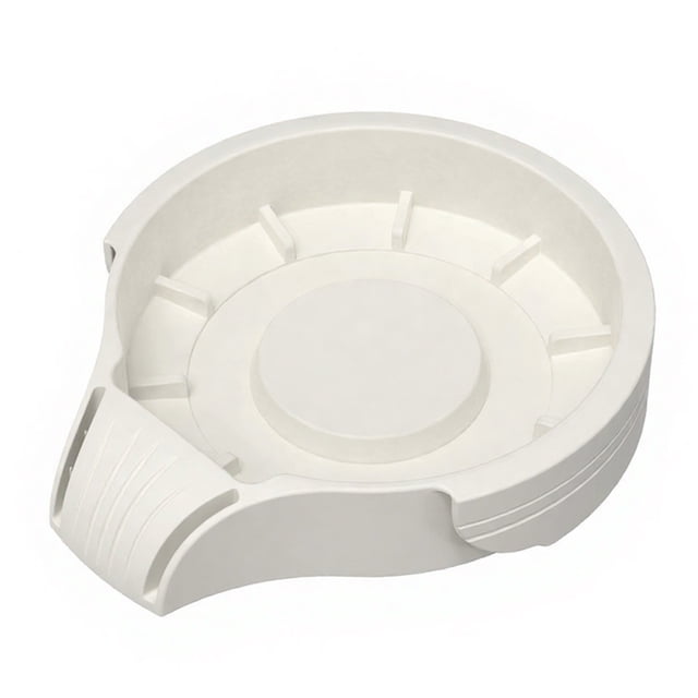 Storage Base for Ninja Creami Cups Silicone Tray Drainage Design Intelligent Drainage Anti-Spill Sloped Organizer to Eliminate Countertop Clutter Kitchen Accessory