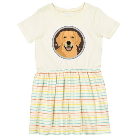 

Inktastic Golden Retriever Dog Girls Toddler Dress