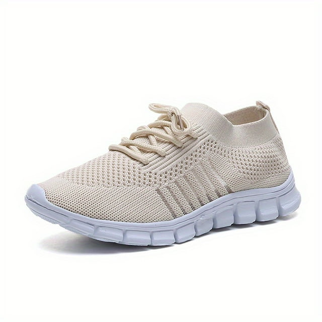 Espadrilles de Course Respirantes en Maille pour Femmes, Espadrilles de Marche Estivales Élégantes avec Design Décontracté en Maille Volante