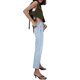 thumbnail image 4 of VISgogo Chaleco con cuello vuelto para mujer, tops cortos sin mangas de color liso con botones, verde militar/negro/marrón/rojo vino VISgogo  moda, 4 of 7