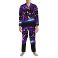 thumbnail image 3 of Goofa Geometry Dash Pattern 2-piece Loungewear Set Men’s Sleepwear Set Soft PJs Cozy loungewear Comfy Sleep Set Winter Pajamas-Medium, 3 of 7