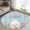 light blue, variant on Round Area Rugs Collection 3.3 Ft, Spring Easter Non-Slip Residential Carpet, Rabbit Ears Foot Colorful Eggs Wooden Plank Indoor Crawling Mats Doormat Runner Rugs Play Mat forBedroom