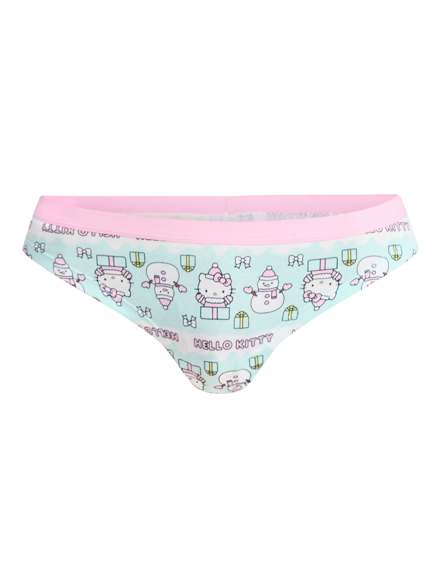 Hello Kitty Women's Christmas Cheeky Panties, 3-Pack, Sizes S-XXL