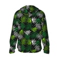 thumbnail image 2 of Goofa Tropical Leaves1 Printed Women's UPF 50+ Sun Protection Hoodie Jacket Lightweight Long Sleeve Sun Shirt for Women with Pocket Hiking Outdoor-3X-Large, 2 of 9