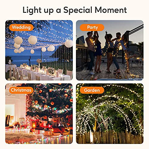 11 Modes Connectable Plug in Christmas String Lights with Remote Control for Christmas Decorations Christmas Lights Outdoor 300 LED 108FT Color Changing Christmas Tree Lights Warm White &Multi Color